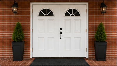 Front entrance of Mineral Springs Missionary Baptist Church
